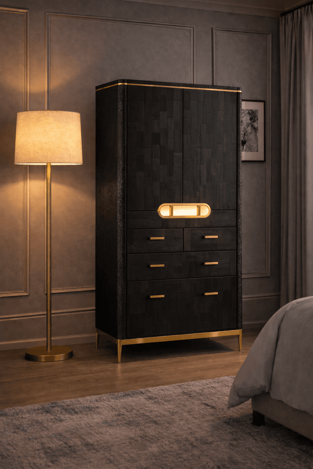 The Charred Wardrobe — render